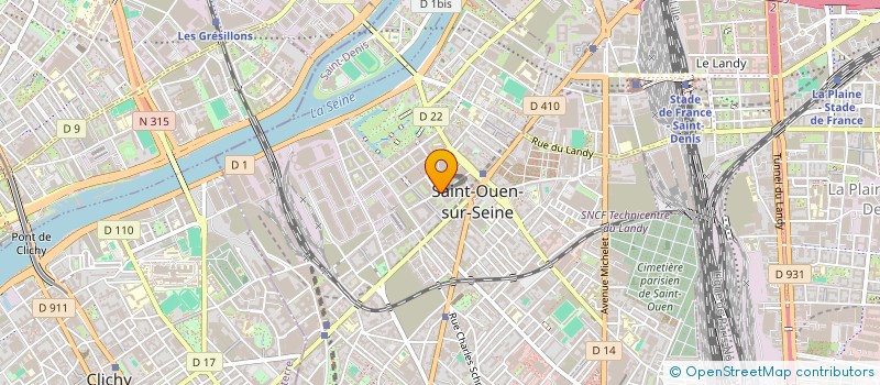 localisation de l'entreprise HOMEBOY GROUP à SAINT-OUEN-SUR-SEINE