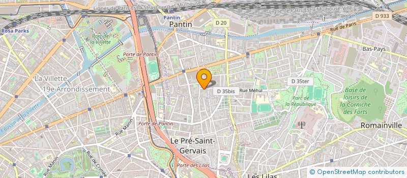 localisation de l'entreprise HOMEBRAIN  PANTIN