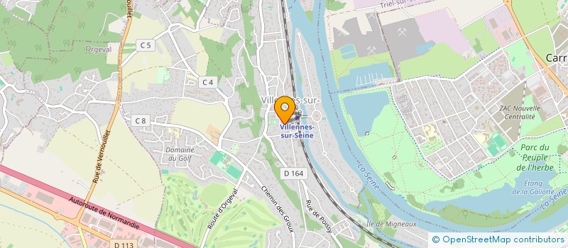 localisation de l'entreprise HOMECORNER à VILLENNES-SUR-SEINE