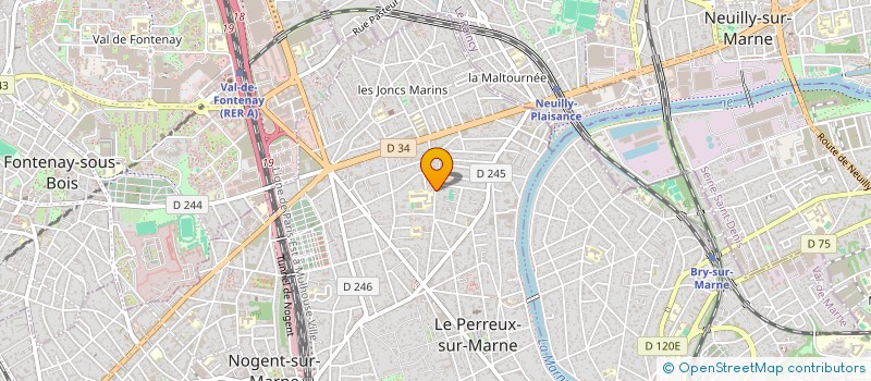 localisation de l'entreprise HOMECYB  LE PERREUX-SUR-MARNE