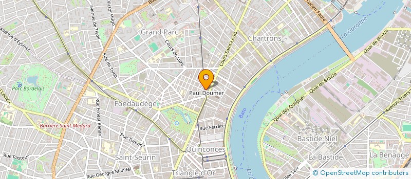 localisation de l'entreprise HOMEDEKO 33 à BORDEAUX