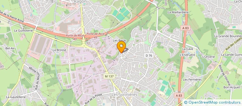 localisation de l'entreprise HOMEDEM  LES SORINIERES