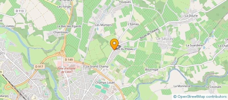 localisation de l'entreprise HOMEDESIGN LES SABOTIERS  CLISSON