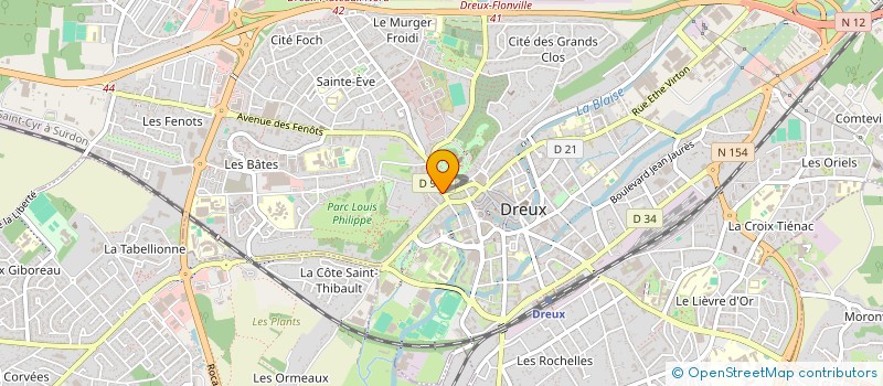 localisation de l'entreprise HOMEDRIVE à DREUX