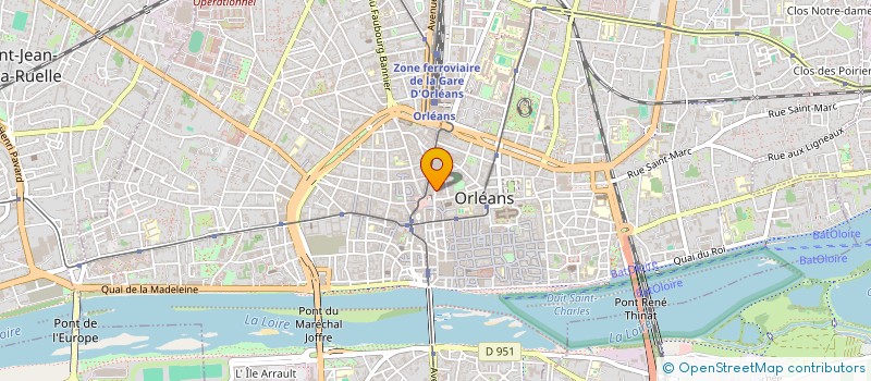 localisation de l'entreprise HOMEGA IMMOBILIER à ORLEANS