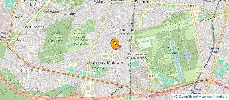 localisation de l'entreprise HOMEGA INVEST  CHATENAY-MALABRY