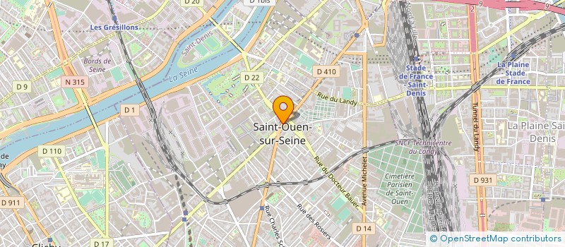 localisation de l'entreprise HOMEGROWNBAND RECORDS à SAINT-OUEN-SUR-SEINE
