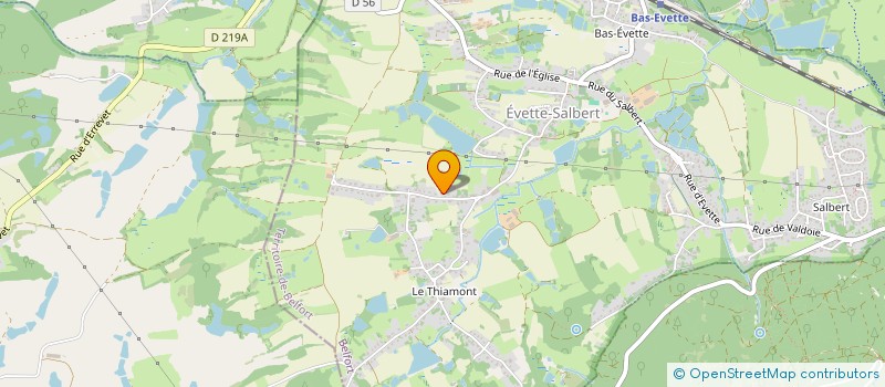 localisation de l'entreprise HOMEK à EVETTE-SALBERT