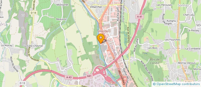 localisation de l'entreprise HOMELAIN  LA MOTTE-SERVOLEX