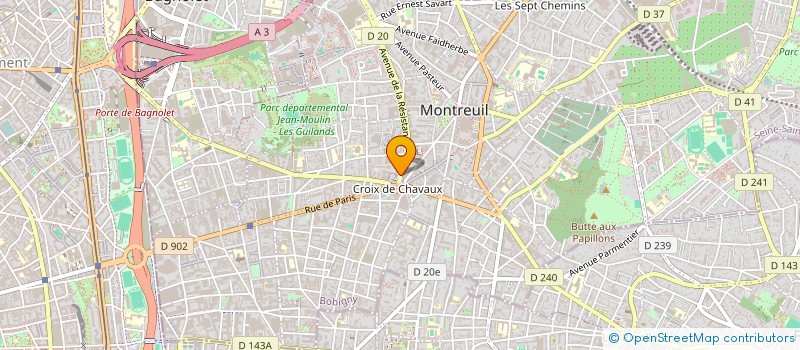 localisation de l'entreprise HOMELAND GUARANTY  MONTREUIL