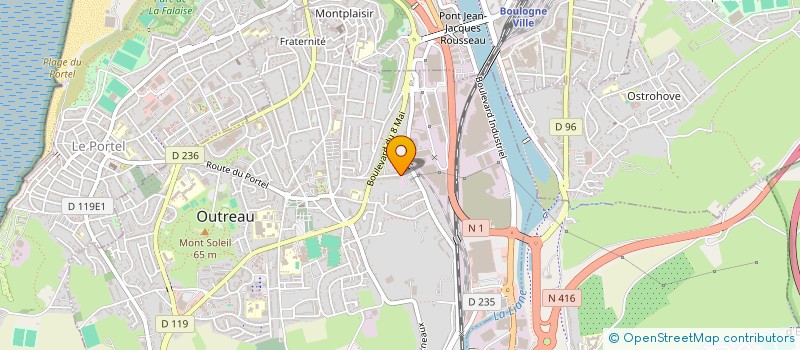 localisation de l'entreprise HOMELEC  OUTREAU