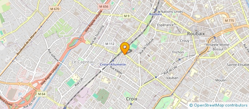 localisation de l'entreprise HOMELESSHEALTH&CARE à ROUBAIX