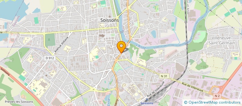 localisation de l'entreprise HOMELINER à SOISSONS