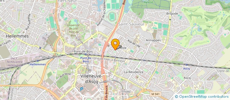 localisation de l'entreprise HOMENCO à VILLENEUVE-D'ASCQ