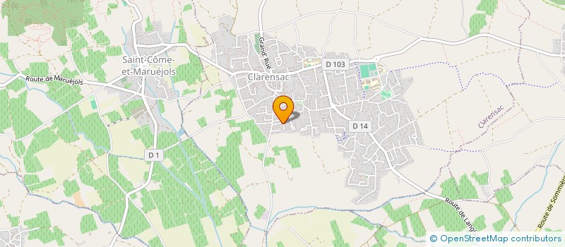 localisation de l'entreprise HOMENIBAT à CLARENSAC
