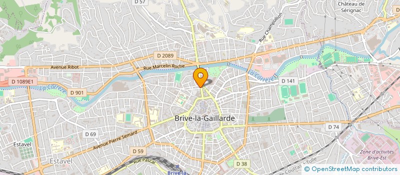 localisation de l'entreprise HOMEODENT  BRIVE-LA-GAILLARDE