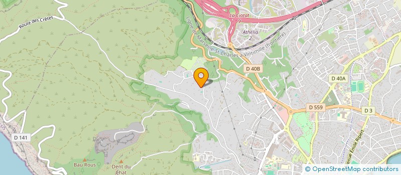 localisation de l'entreprise HOMERE à LA CIOTAT