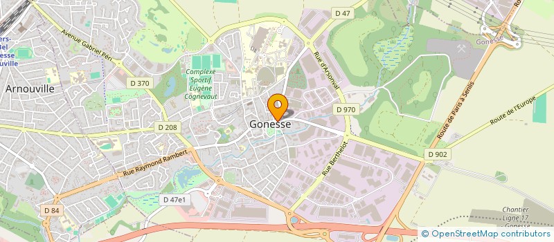 localisation de l'entreprise HOMERE MULTISERVICES à GONESSE