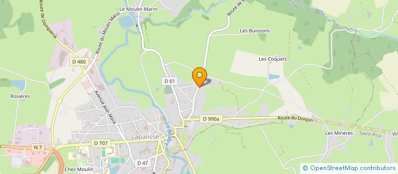 localisation de l'entreprise HOMES  LAPALISSE