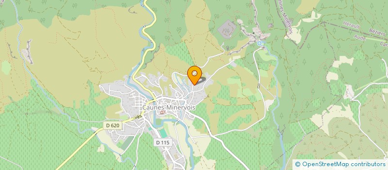 localisation de l'entreprise HOMES ET JARDINS SAS  CAUNES-MINERVOIS