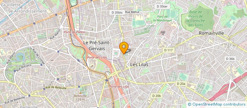 localisation de l'entreprise HOMESPUN BOOKING à LES LILAS