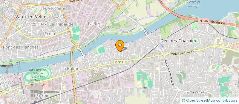 localisation de l'entreprise HOMESTAR  DECINES-CHARPIEU