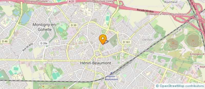 localisation de l'entreprise HOMETA IMMO à HENIN-BEAUMONT