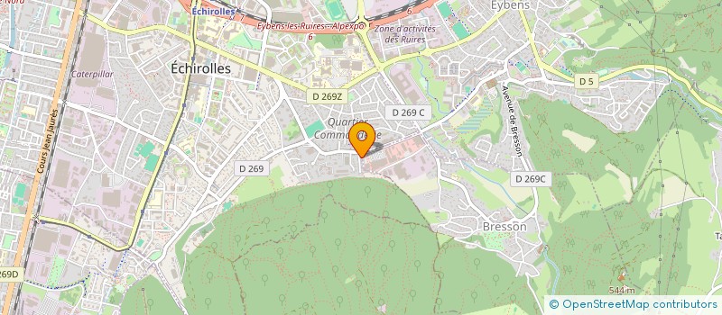 localisation de l'entreprise HOMETECH à ECHIROLLES