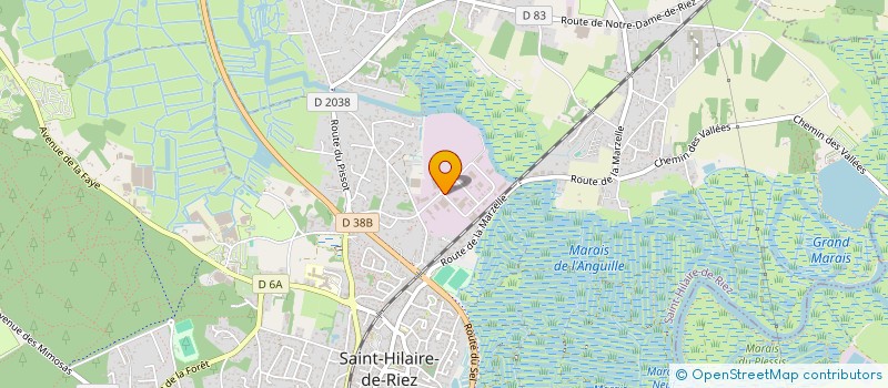 localisation de l'entreprise HOMETECH à SAINT-HILAIRE-DE-RIEZ