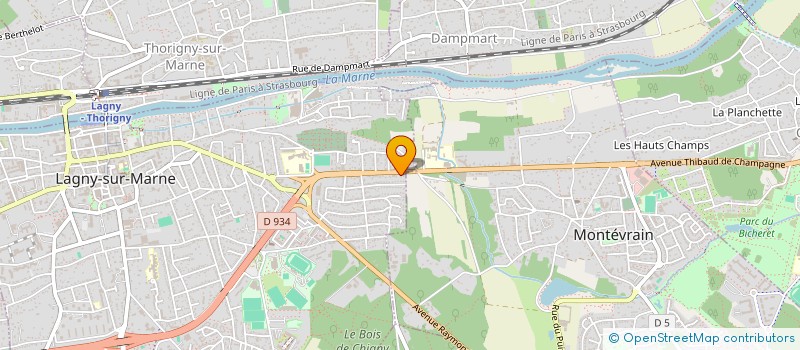 localisation de l'entreprise HOMETEX à LAGNY-SUR-MARNE