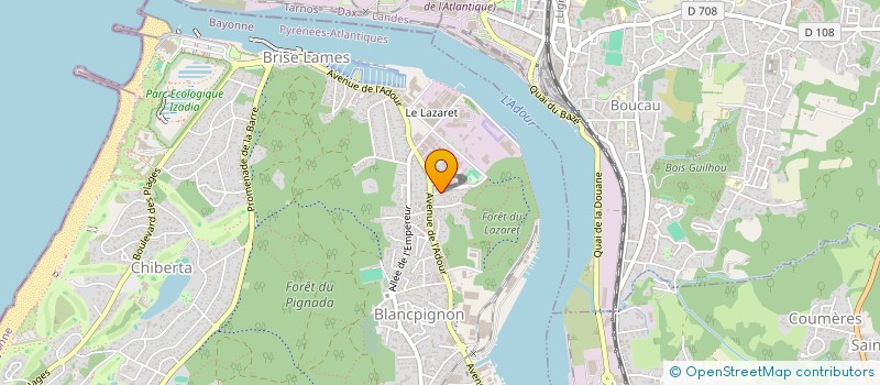 localisation de l'entreprise HOMEVISION à ANGLET