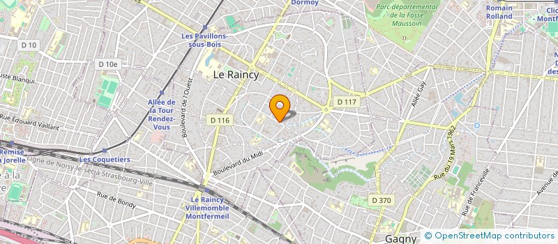 localisation de l'entreprise HOMEVO à LE RAINCY