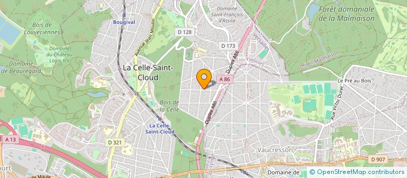 localisation de l'entreprise HOMHESTIA à LA CELLE-SAINT-CLOUD