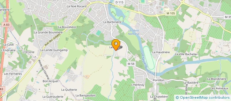 localisation de l'entreprise HOMING à VERTOU