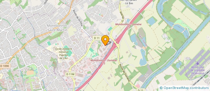 localisation de l'entreprise HOMINVEST  MONTBONNOT-SAINT-MARTIN