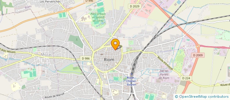 localisation de l'entreprise HOMMAGE PHOTOGRAPHIQUE A F.BENVENISTE  RIOM