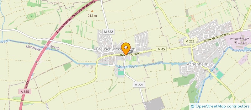 localisation de l'entreprise HOMME DE FER  BREUSCHWICKERSHEIM