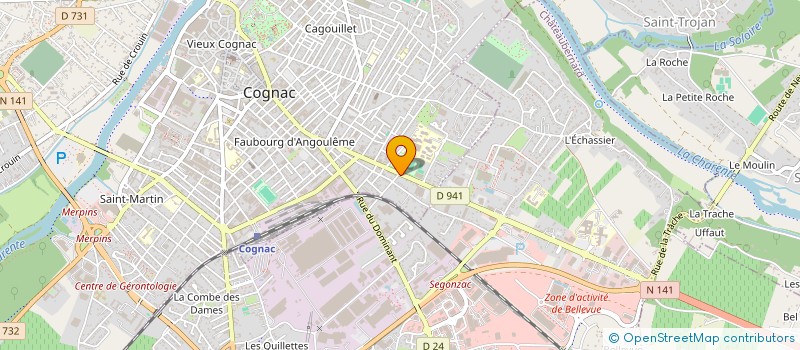 localisation de l'entreprise HOMME DU COGNAC à COGNAC