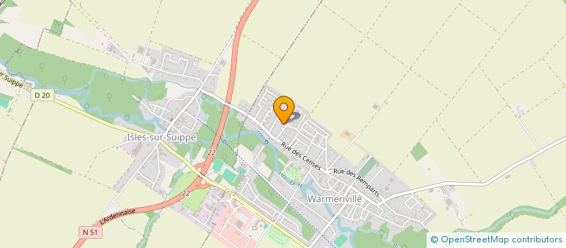 localisation de l'entreprise HOMME ET ENTREPRISE  H&E  WARMERIVILLE