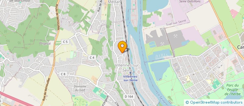 localisation de l'entreprise HOMME GESTION COMMUNICATION  VILLENNES-SUR-SEINE