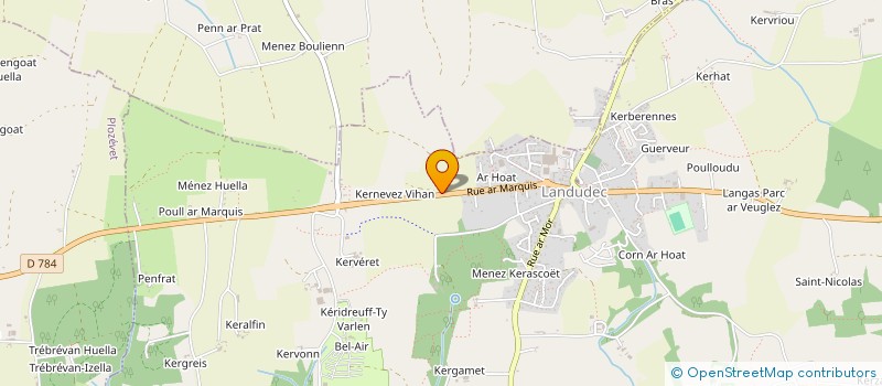 localisation de l'entreprise HOMME SERVICES  LANDUDEC