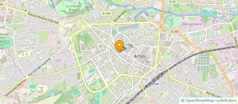 localisation de l'entreprise HOMME TERRE ACCOMPAGNATEUR INITIATIVES E à ARRAS