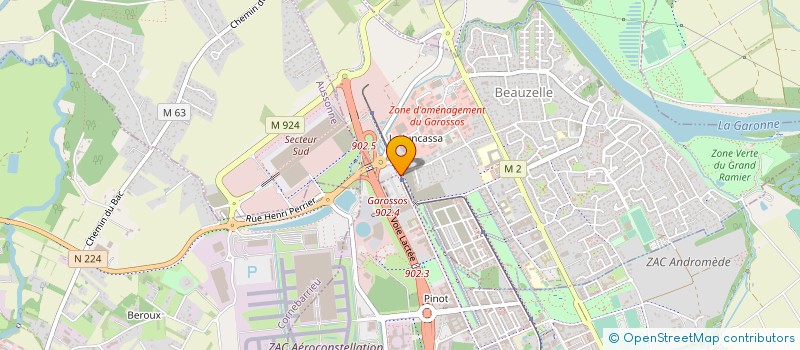 localisation de l'entreprise HOMMES ET DEVELOPPEMENT  BLAGNAC