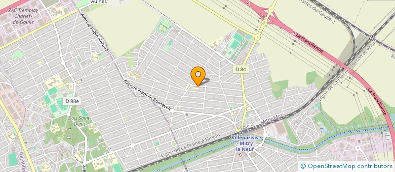 localisation de l'entreprise HOMMES OEUVRANT POUR LA PAIX ET L'EGALITE  MITRY-MORY