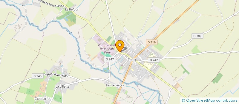 localisation de l'entreprise HOMMET GIBASSIER à TRUN