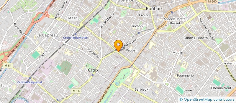 localisation de l'entreprise HOMMOGENE SA à ROUBAIX