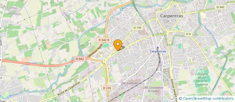 localisation de l'entreprise HOMON à CARPENTRAS