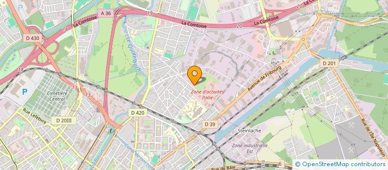 localisation de l'entreprise HOMY  ILLZACH