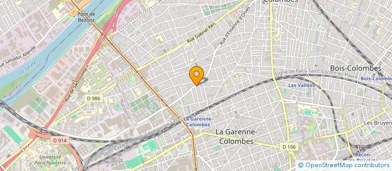 localisation de l'entreprise HOMY INVEST à COLOMBES