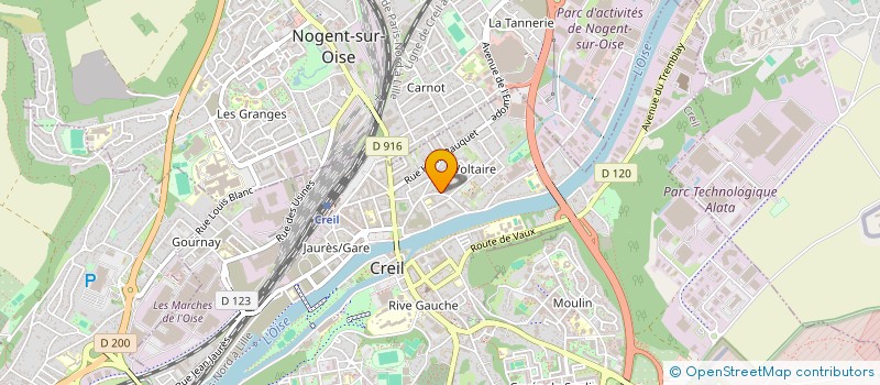localisation de l'entreprise HOMYNO à CREIL